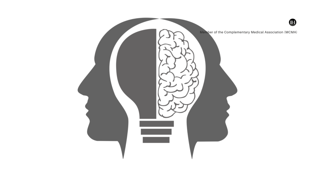 An illustrative image depicting human mind linguistics