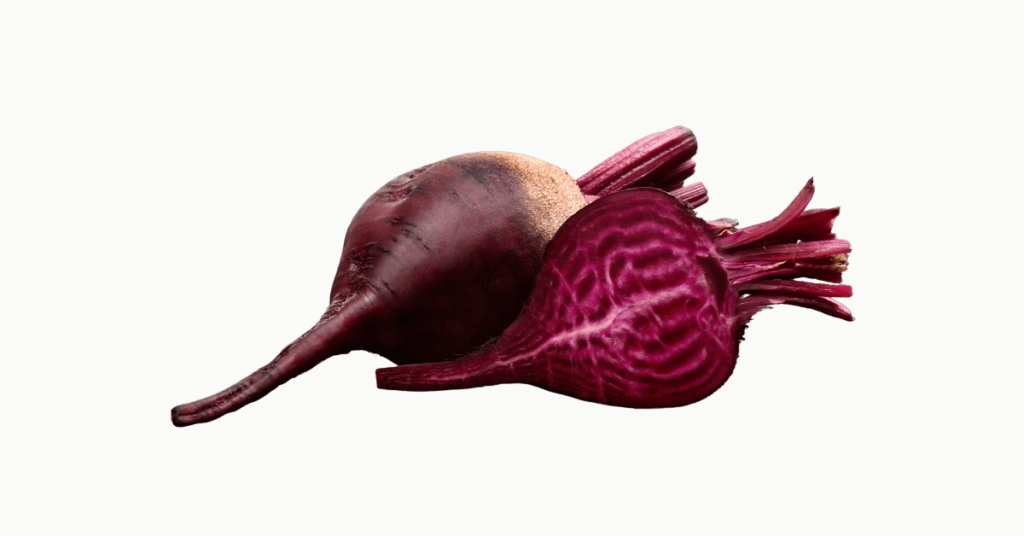 Beetroot (vegetable with naturally occurring sodium)