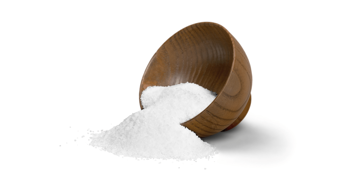 No salt: an illustrative image of a bowl of salt